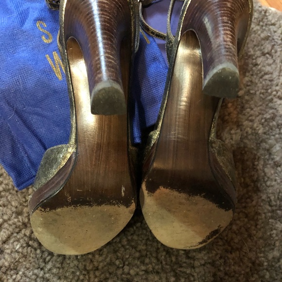 Stuart Weitzman platform peep toe shoes - Picture 3 of 4